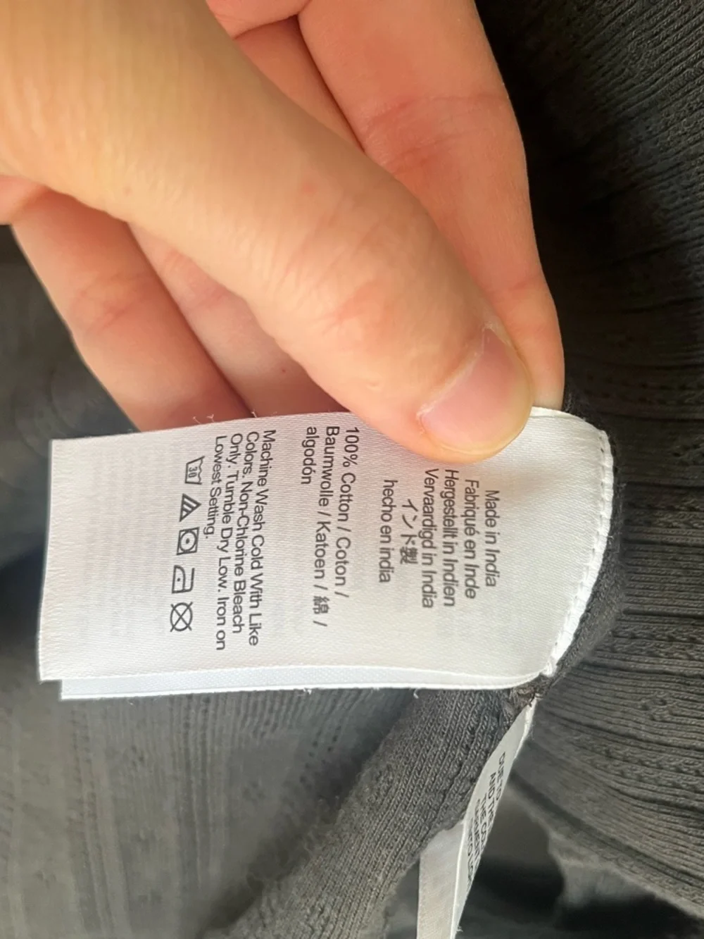 EUC Madewell Dark Grey Pointelle Cardiagn - Picture 6 of 6